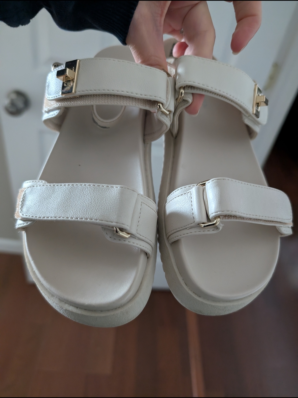 Girls Steve Madden Beige Sandals